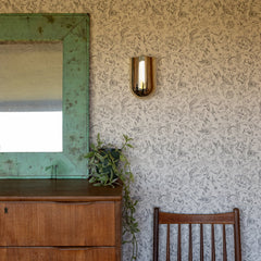 Plank Hardware Lighting DOMINO Flush Wall Sconce - Polished Brass