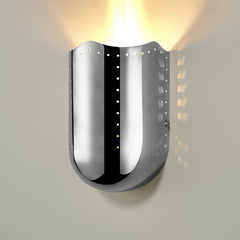 Plank Hardware Lighting DOMINO Flush Wall Sconce - Polished Chrome