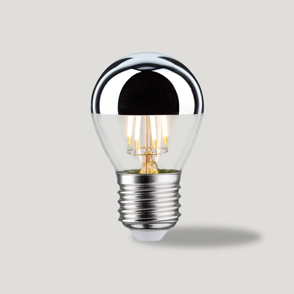 E27 LED Silver-Capped Dimmable Bulb – Single
