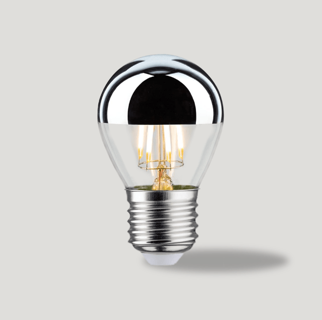E27 LED Silver-Capped Dimmable Bulb – Single