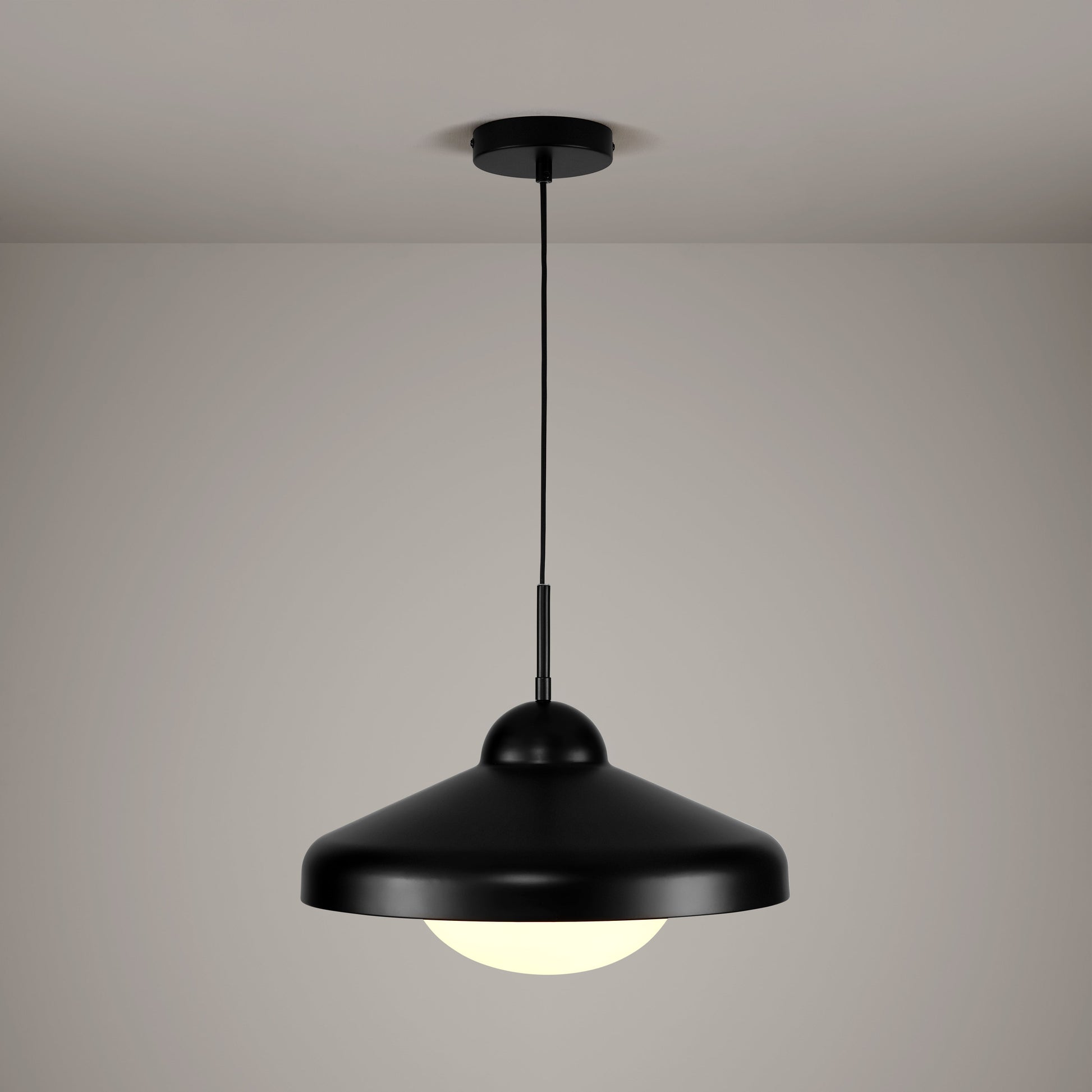 Plank Hardware Lighting FREYA Pendant Ceiling Light - Black