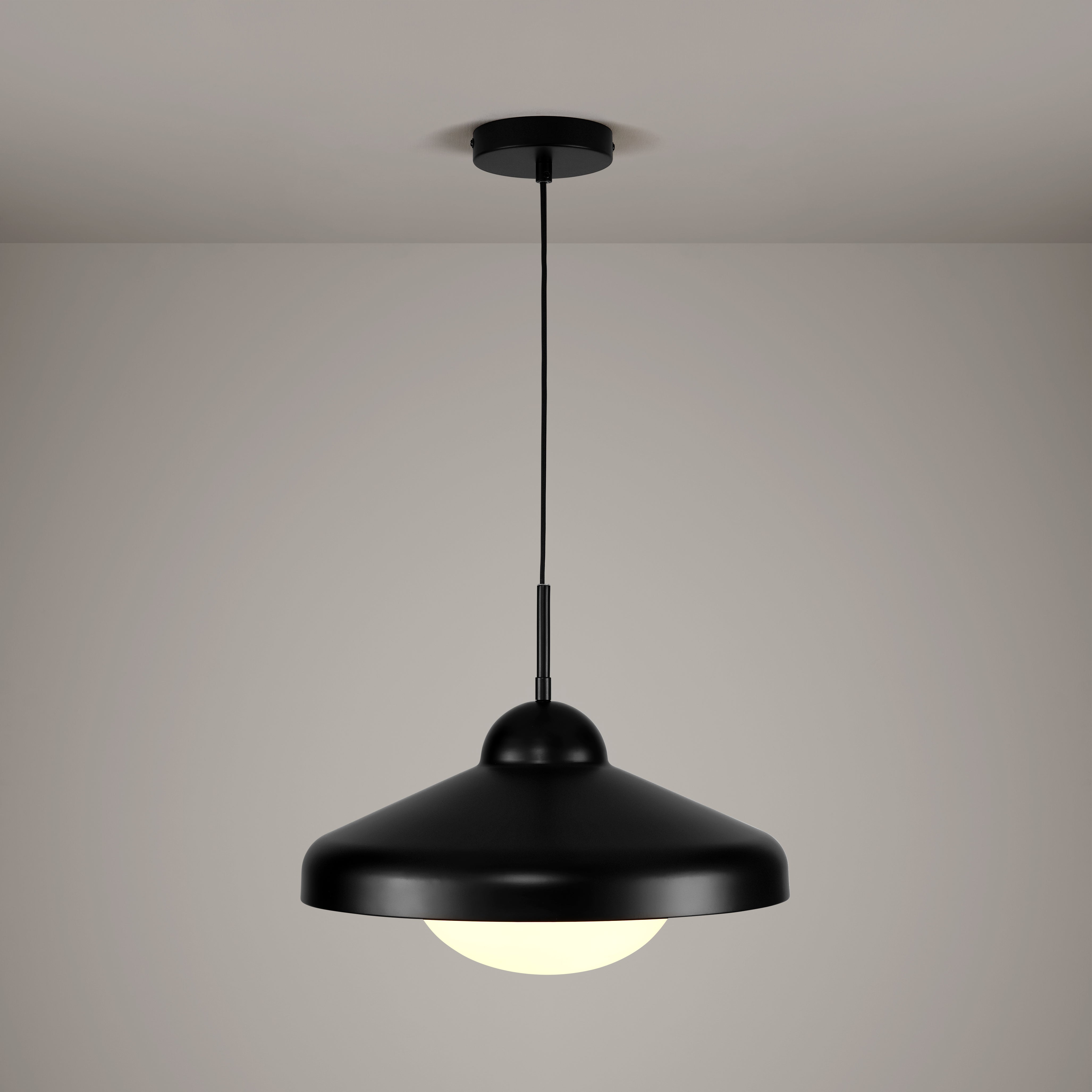 Plank Hardware Lighting FREYA Pendant Ceiling Light - Black