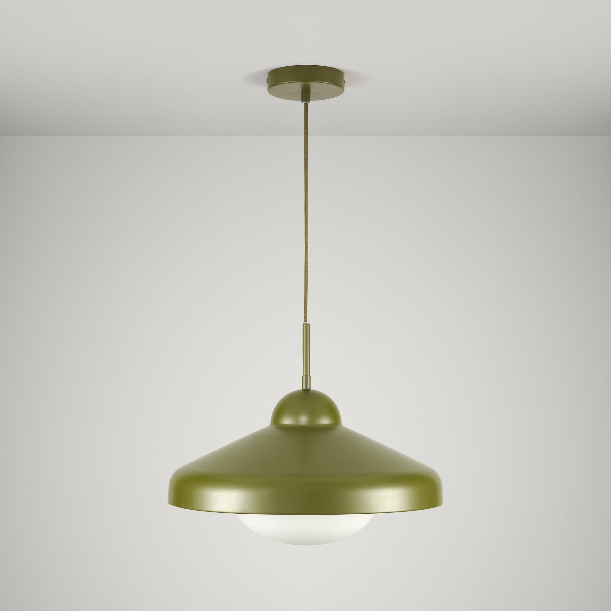 Plank Hardware Lighting FREYA Pendant Ceiling Light - Khaki Green