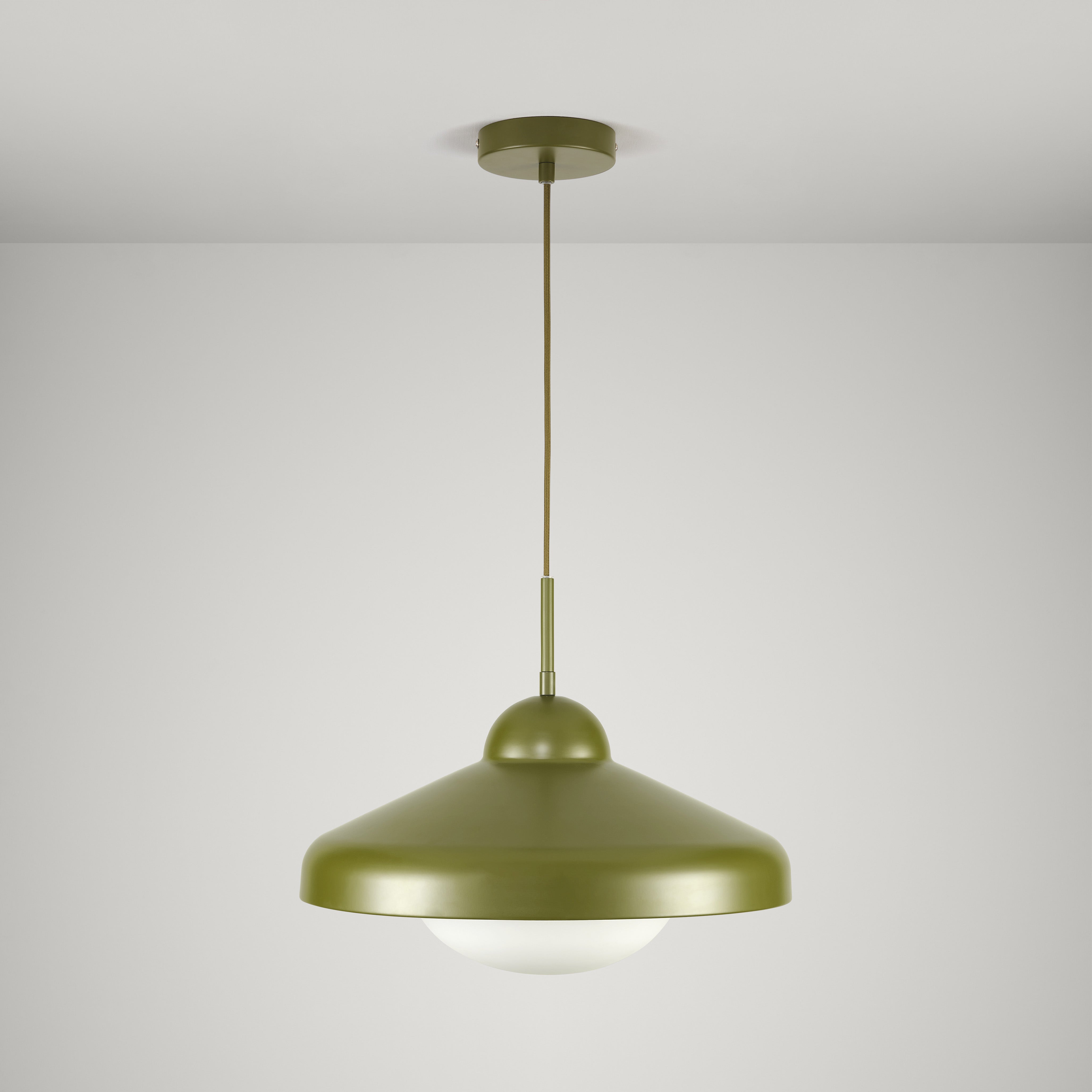 Plank Hardware Lighting FREYA Pendant Ceiling Light - Khaki Green