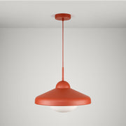 Plank Hardware Lighting FREYA Pendant Ceiling Light - Rust Red