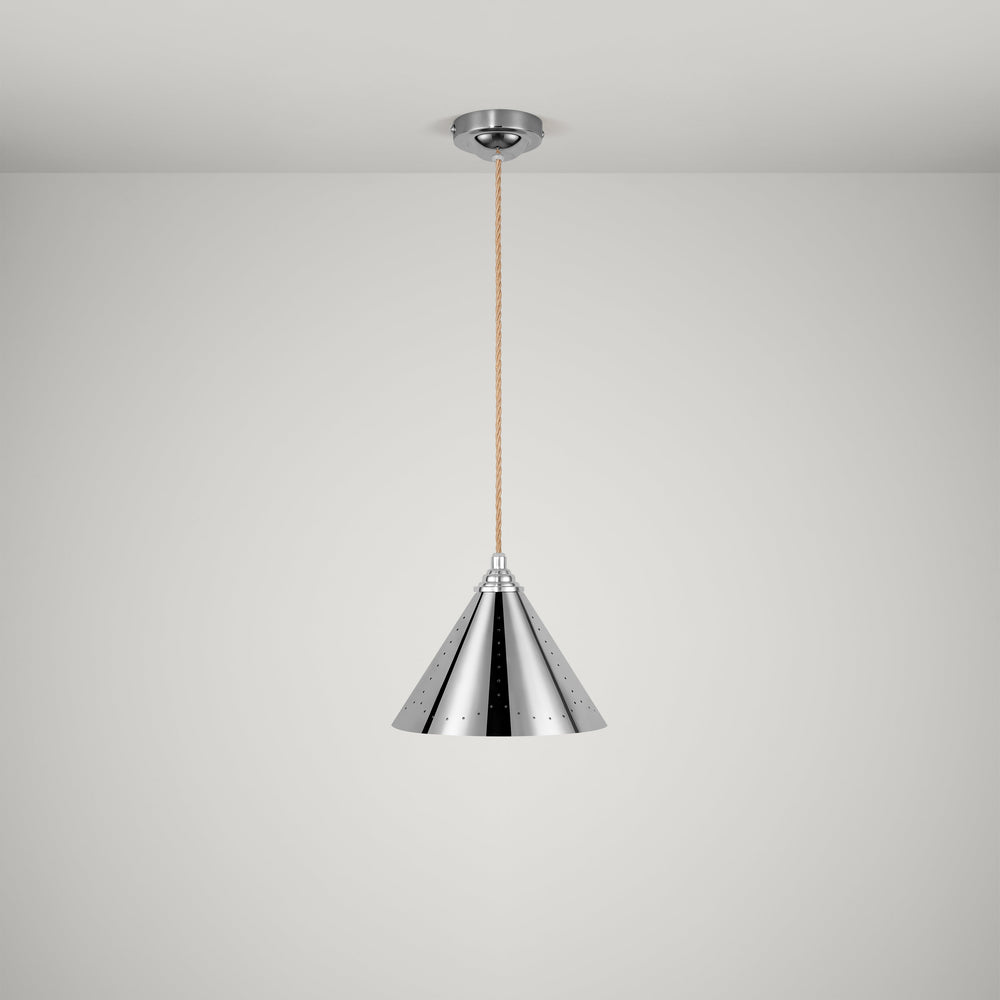VESPER Conical Pendant Light - Polished Chrome