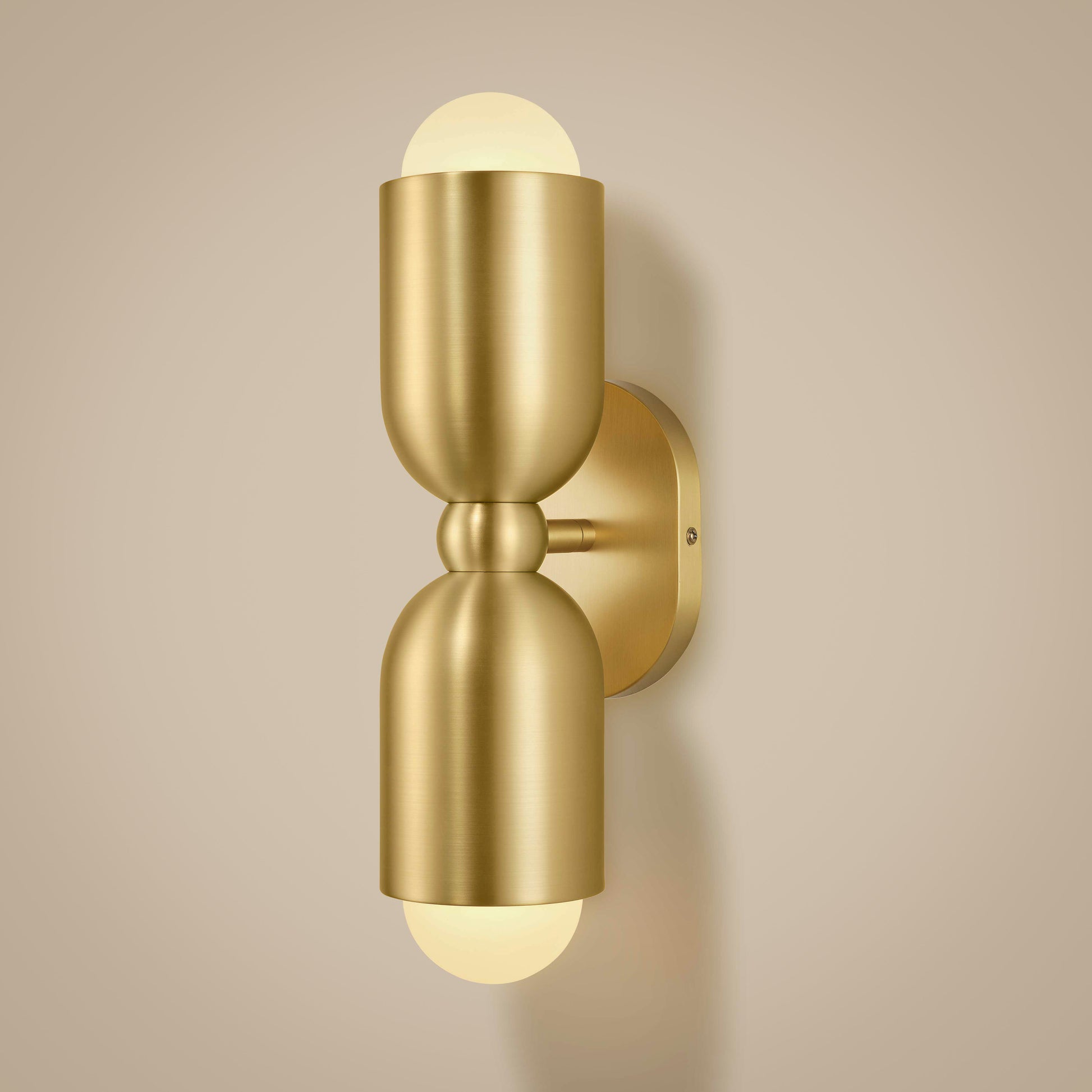 Plank Hardware Lighting JENSEN Double Wall Spotlight - Brass