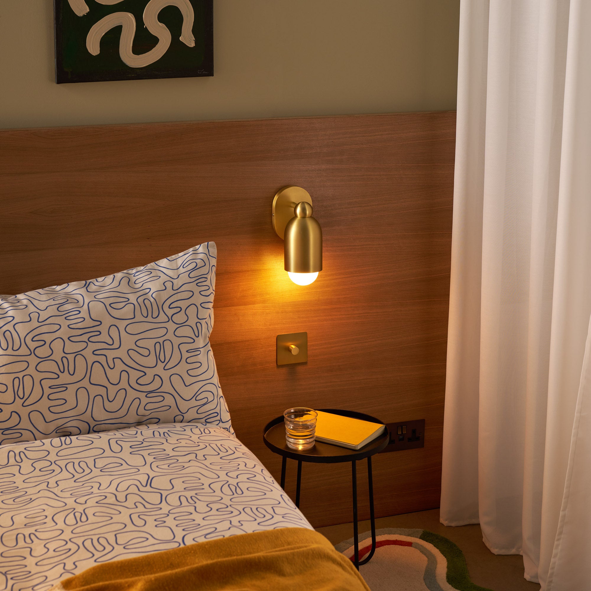 Plank Hardware Lighting JENSEN Singular Wall Spotlight - Brass