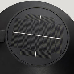 Plank Hardware Lighting JUSTINA Outdoor Solar Wall Light - Black
