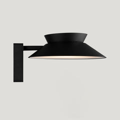 Plank Hardware Lighting JUSTINA Outdoor Solar Wall Light - Black