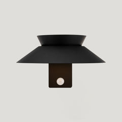 Plank Hardware Lighting JUSTINA Outdoor Solar Wall Light - Black