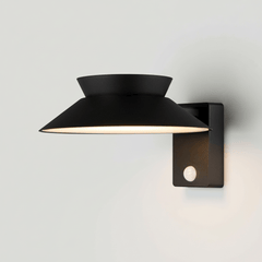 Plank Hardware Lighting JUSTINA Outdoor Solar Wall Light - Black