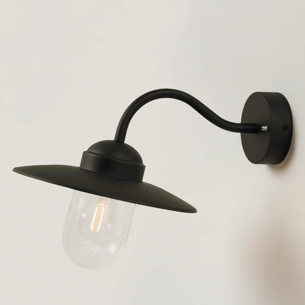 Plank Hardware Lighting LUXEMBOURG Wall Light - Black