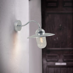 Plank Hardware Lighting LUXEMBOURG Wall Light - Galvanised Steel