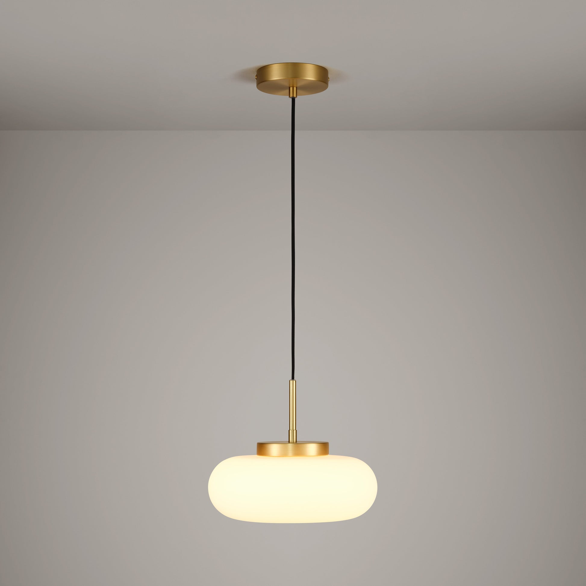 Plank Hardware Lighting MARIN Glass Pendant Light - Brass