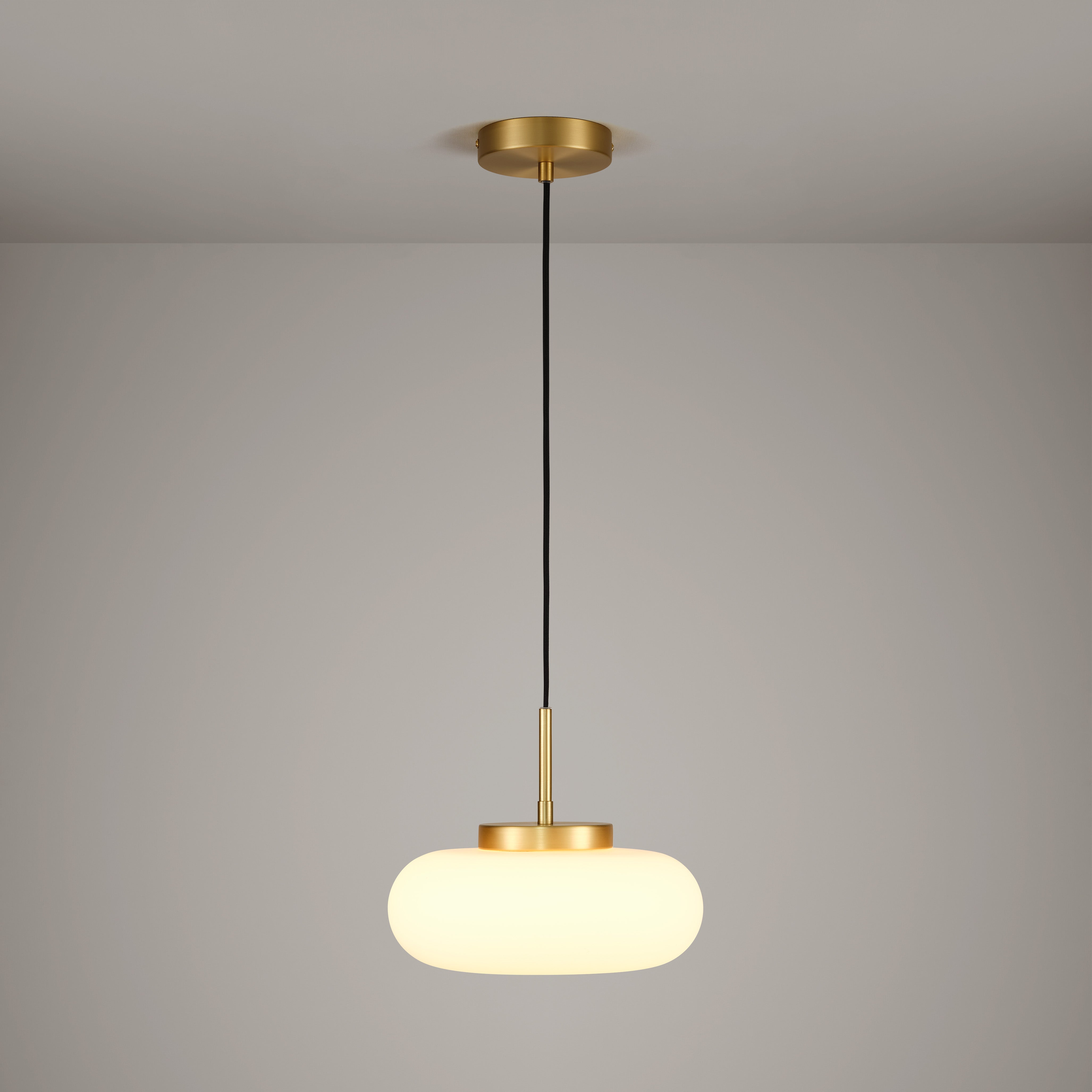 Plank Hardware Lighting MARIN Glass Pendant Light - Brass