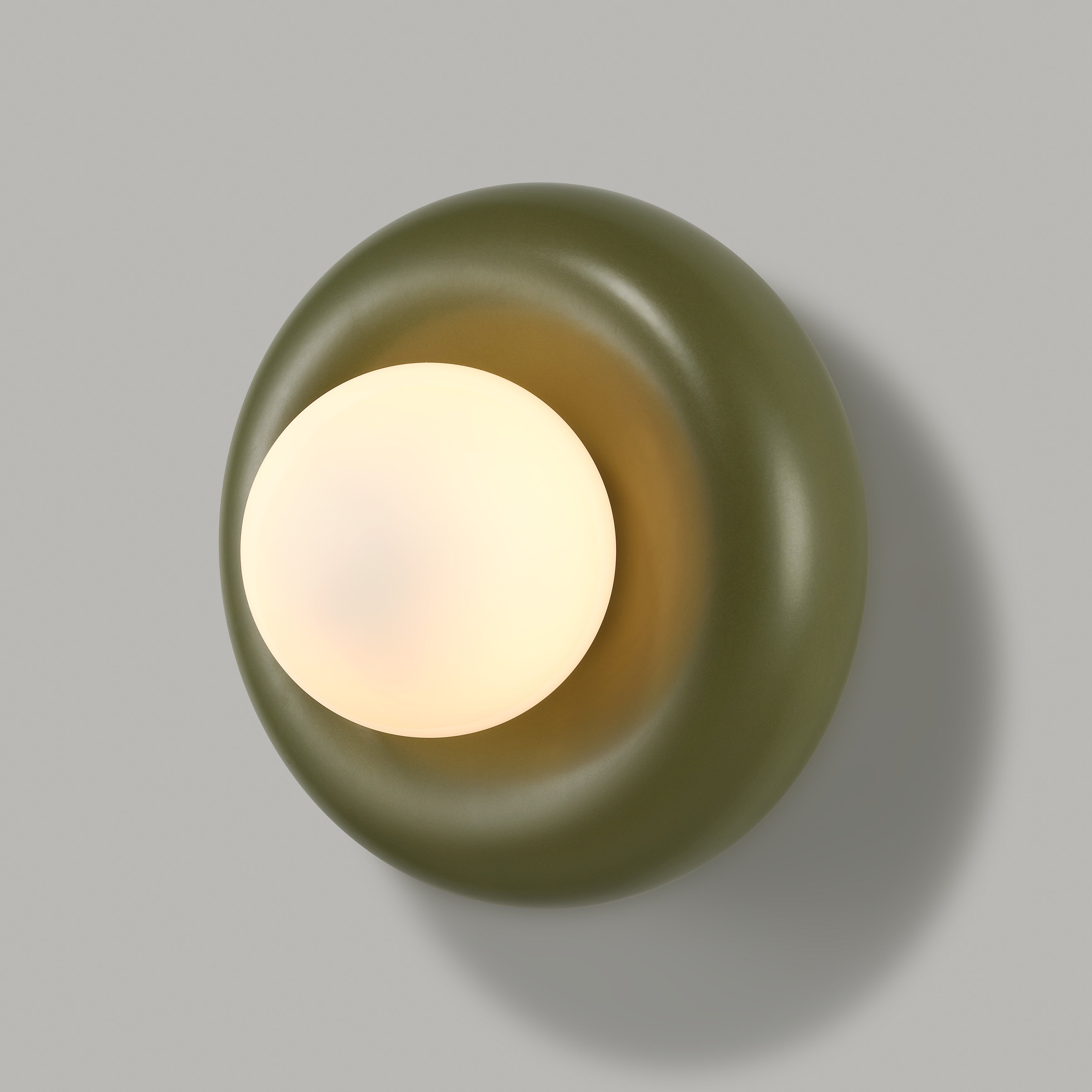 Plank Hardware Lighting NOVI Doughnut Wall Light- Khaki Green