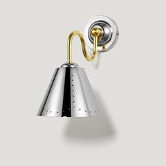 Plank Hardware Lighting STELLA Swivel Wall Light - Polished Chrome & Brass