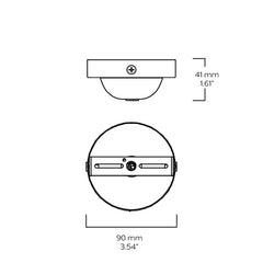Plank Hardware Lighting VESPER Ceiling Rose - Paintable