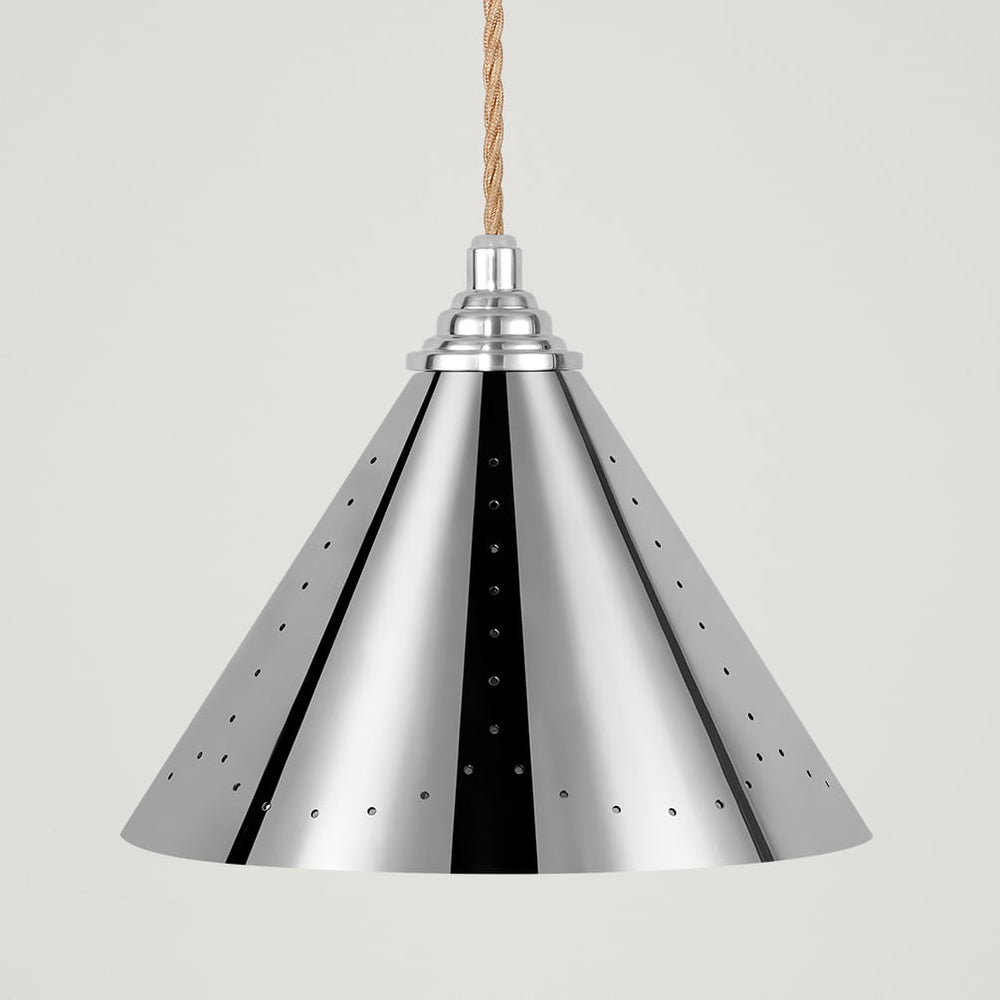 VESPER Conical Pendant Light - Polished Chrome