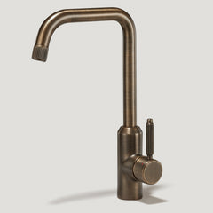 Plank Hardware Taps ARMSTRONG Grooved Kitchen Mixer Tap - Antique Brass