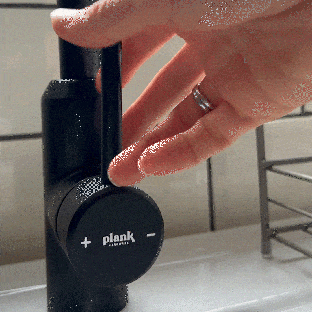 Plank Hardware Taps ARMSTRONG Smooth Kitchen Mixer Tap - Black
