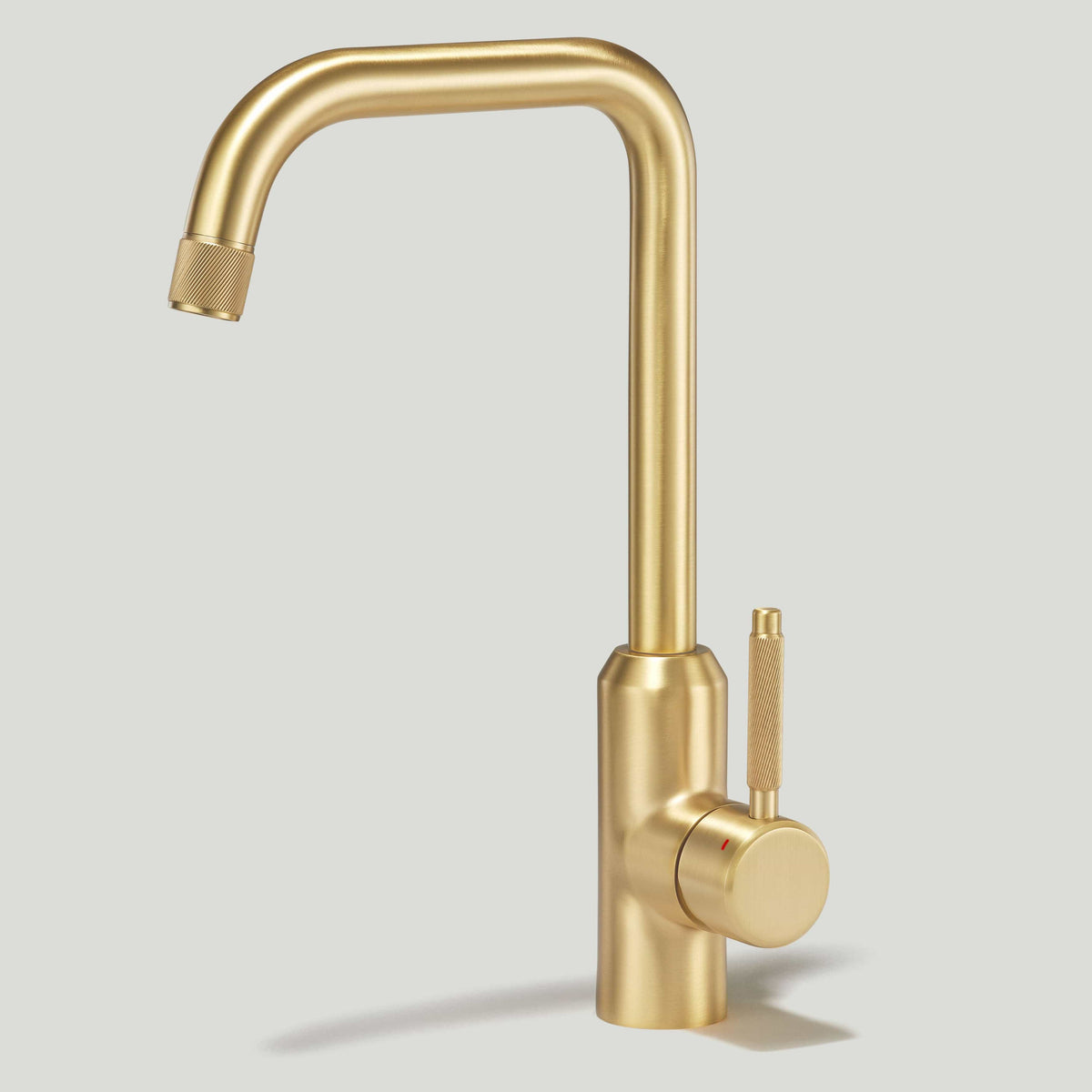 Armstrong Swirled Kitchen Mixer Tap Brass Plank Hardware