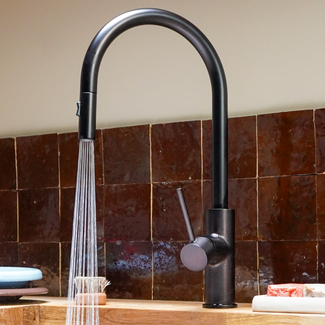 Plank Hardware Taps MORGAN Pull Out Tap - Blackened Bronze