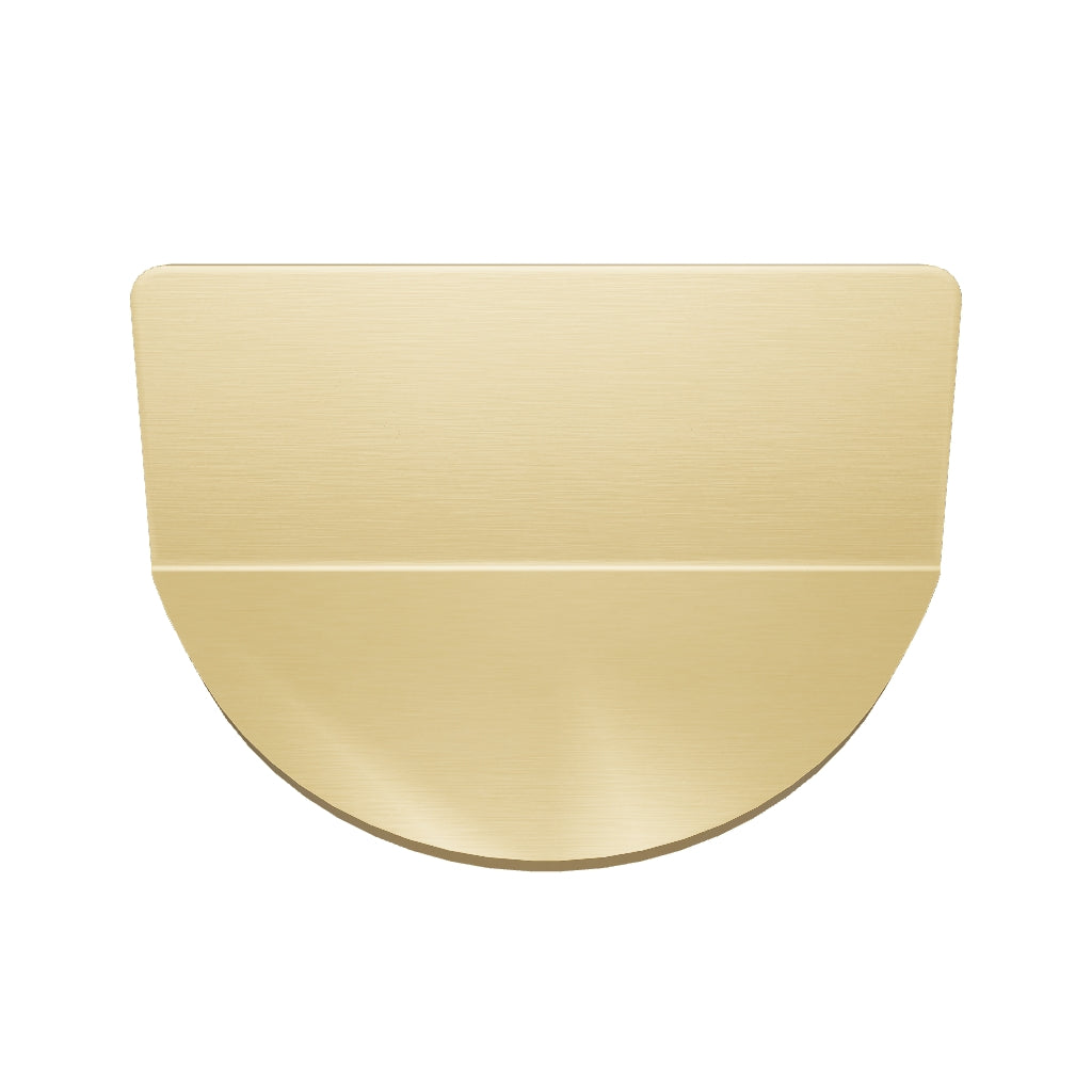 FOLD Short D Shape Front Mounted Handle - Brass
