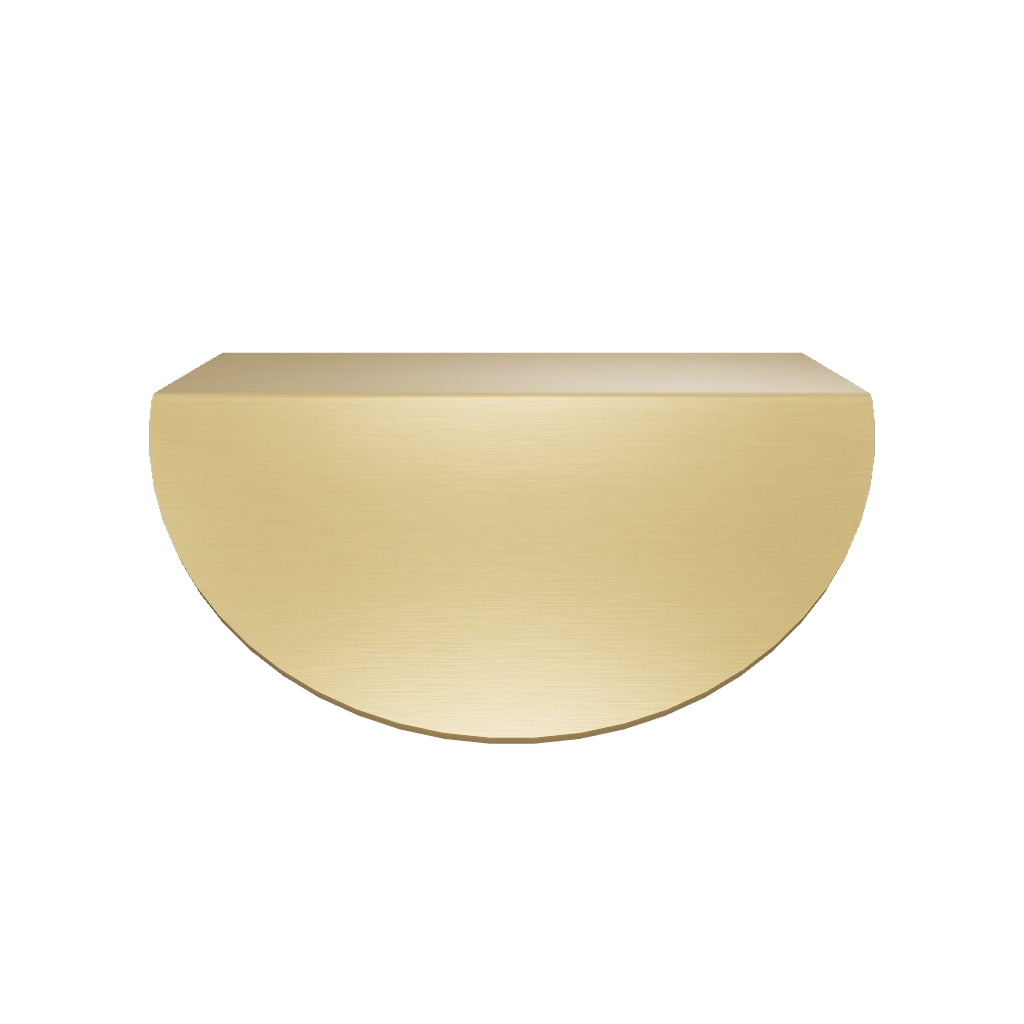 FOLD Short Edge Pull Handle - Brass