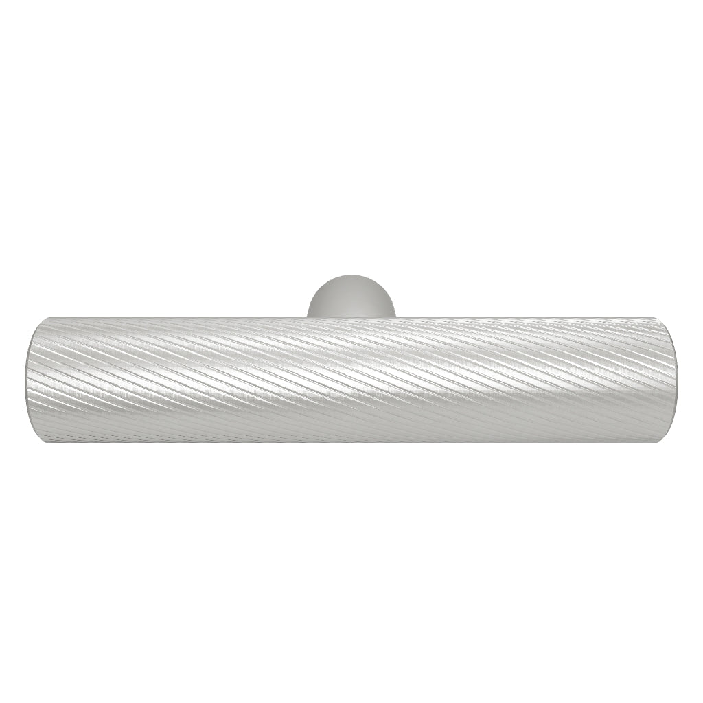 SEARLE Swirled Single T Handle - Stainless Steel