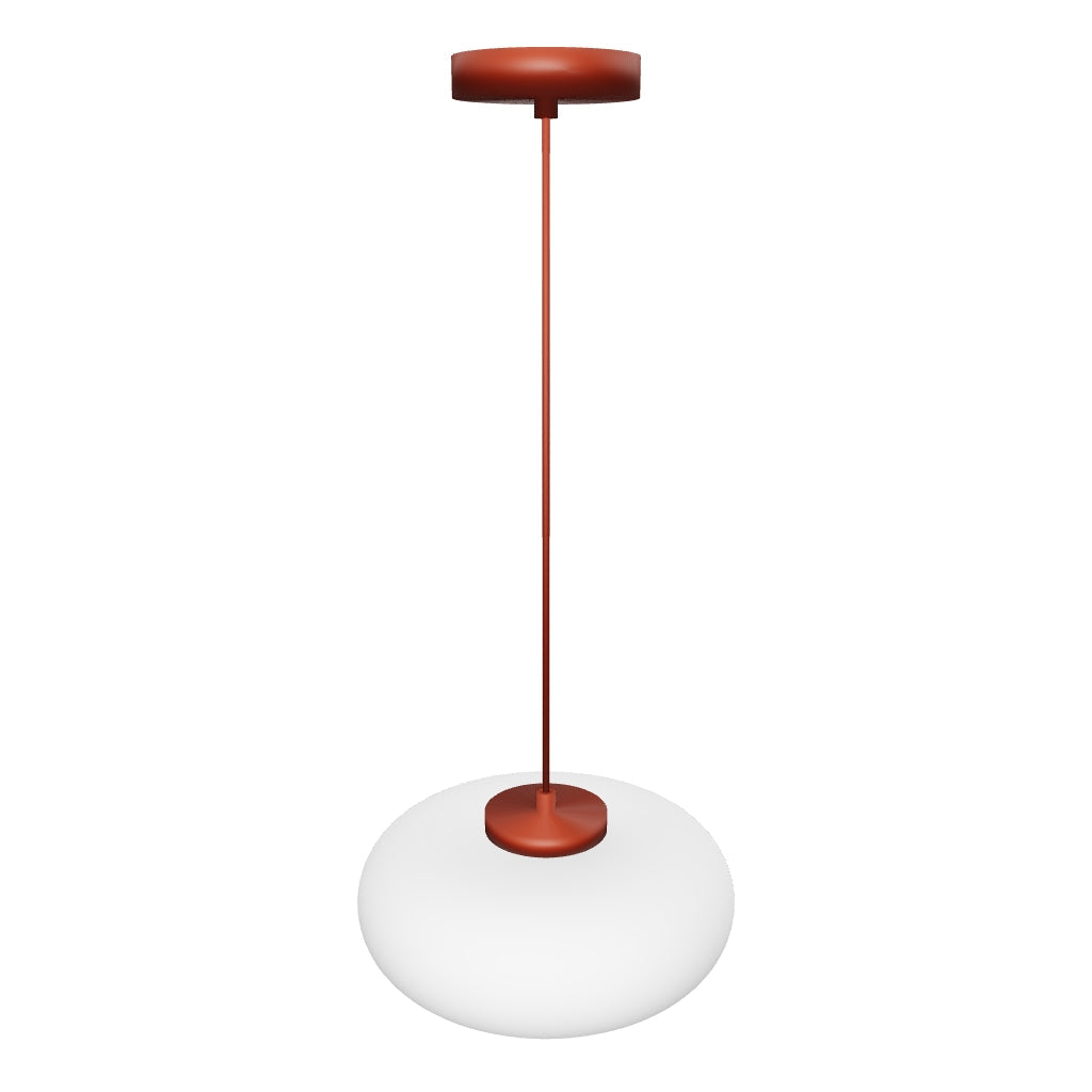 Plank Hardware MARIN Glass Pendant Light  Rust Red.glb