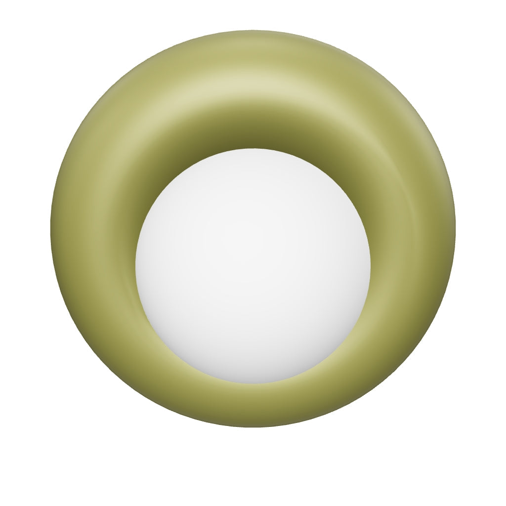 Plank Hardware NOVI Doughnut Wall Light Khaki Green.glb