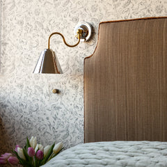 STELLA Swivel Wall Light - Polished Chrome & Brass - Plank Hardware