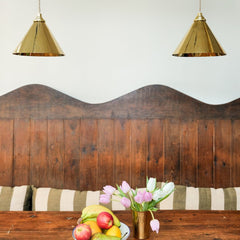 VESPER Conical Pendant Light - Polished Brass - Plank Hardware