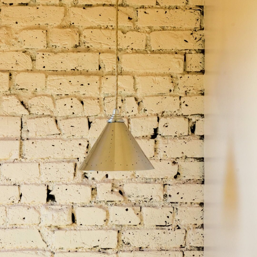 VESPER Conical Pendant Light - Polished Chrome - Plank Hardware