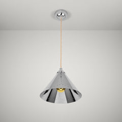 VESPER Conical Pendant Light - Polished Chrome - Plank Hardware