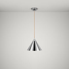 VESPER Conical Pendant Light - Polished Chrome - Plank Hardware