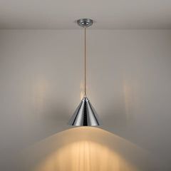 VESPER Conical Pendant Light - Polished Chrome - Plank Hardware