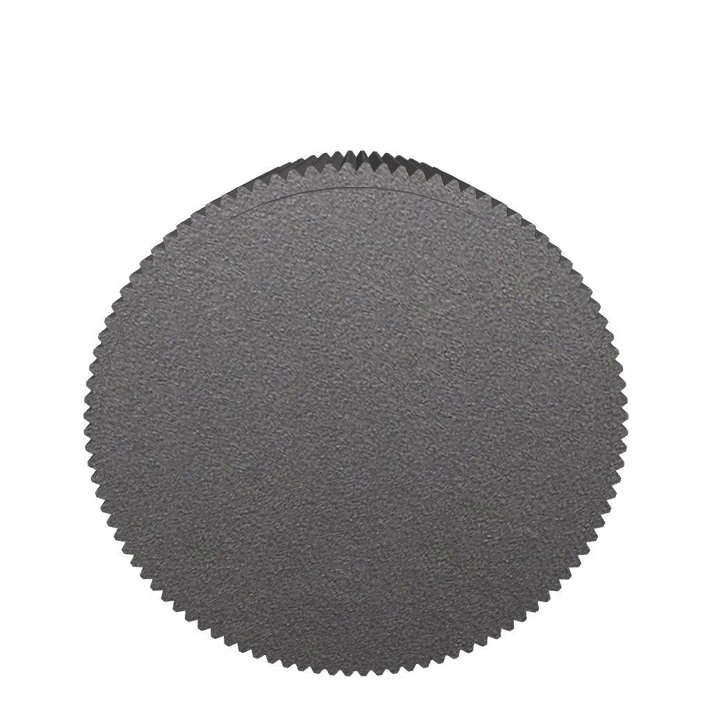 LENNON Grooved Button Knob - Black