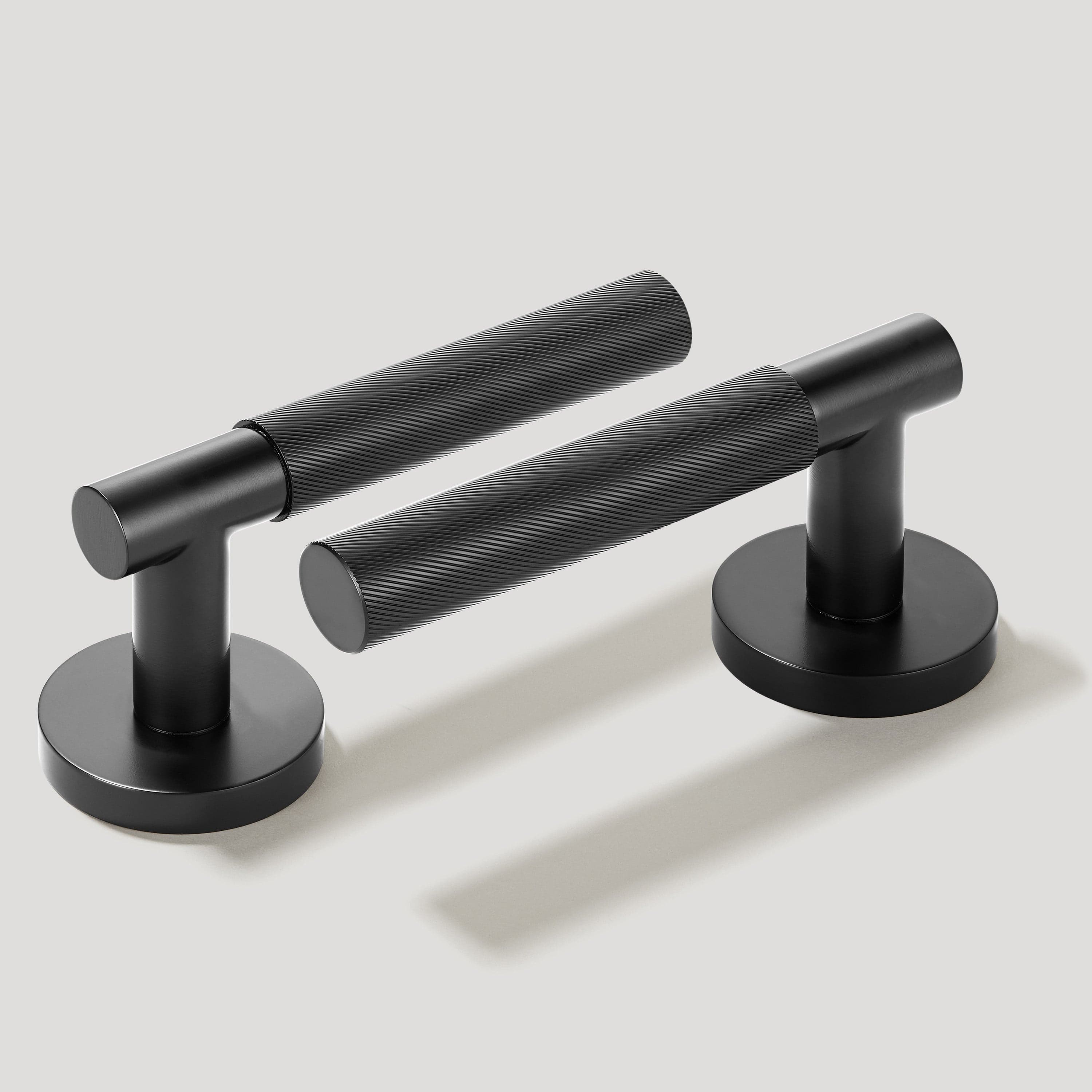 Plank Hardware Door Lever Handles Door Lever Handle SEARLE Swirled Door Lever Handle - Black