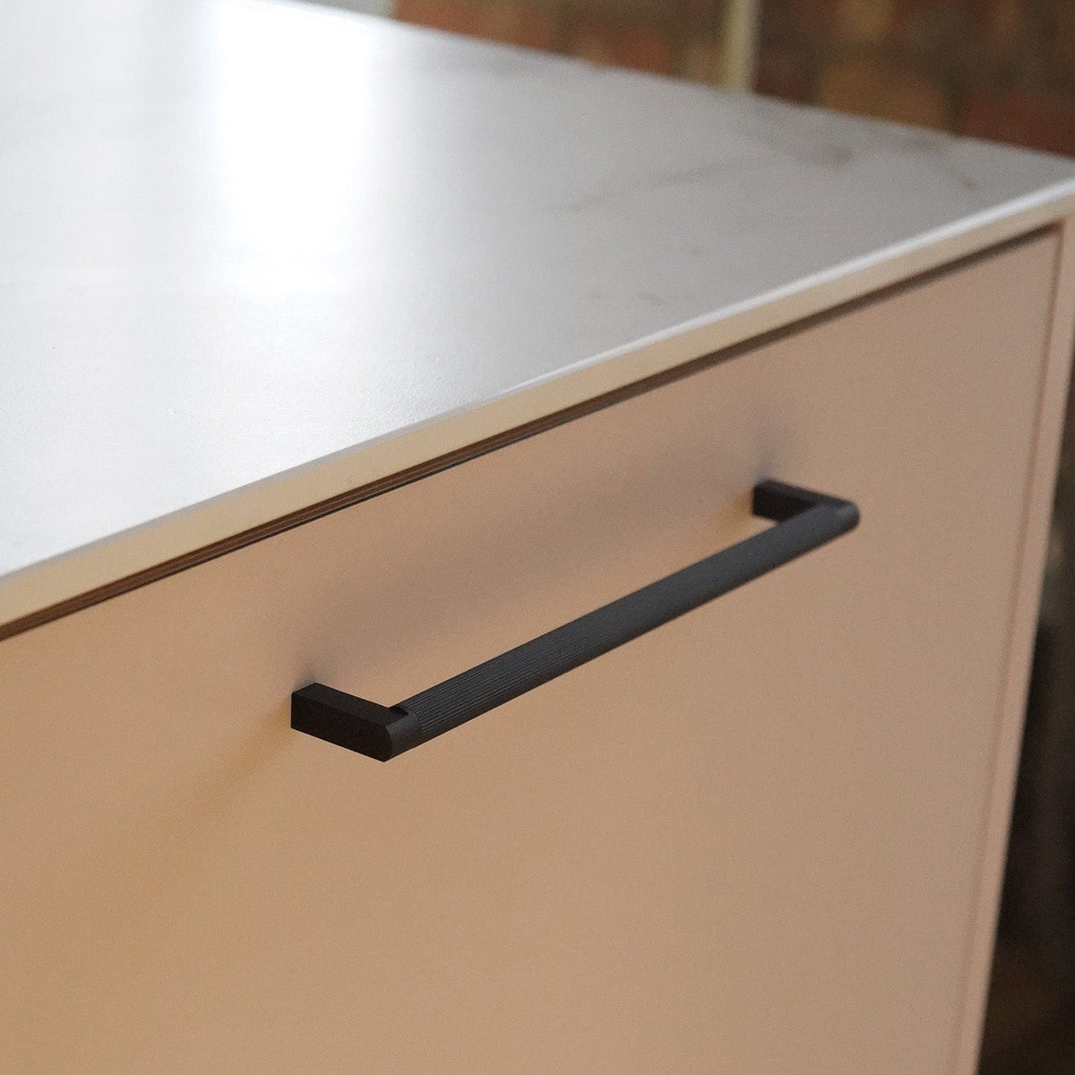 Grooved Knurled Door Handles Fluted Black Door Handle Plank Hardware