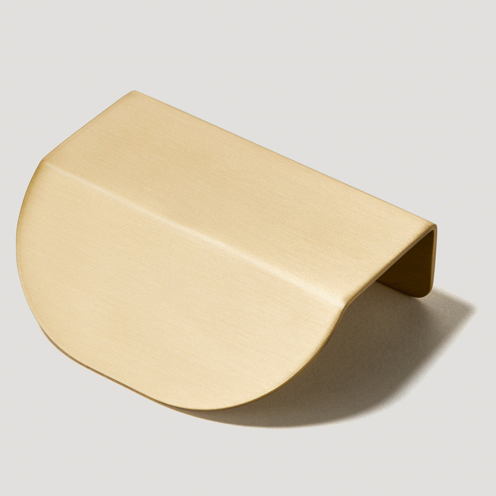 Brass Cabinet Lip Pull Handles  Edge Pull Handles – Plank Hardware