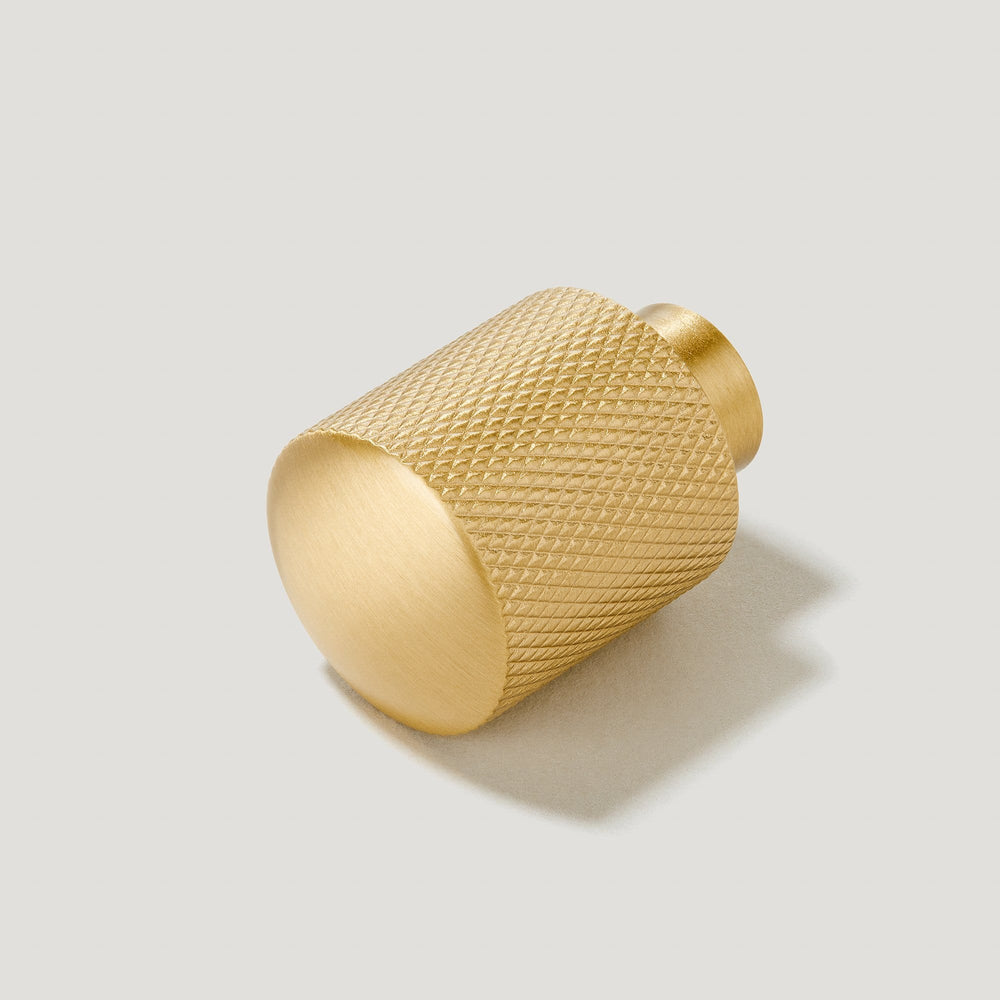 FRANKLIN Knurled Button Knob - Brass