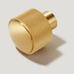 KEPLER Knurled Knob - Brass