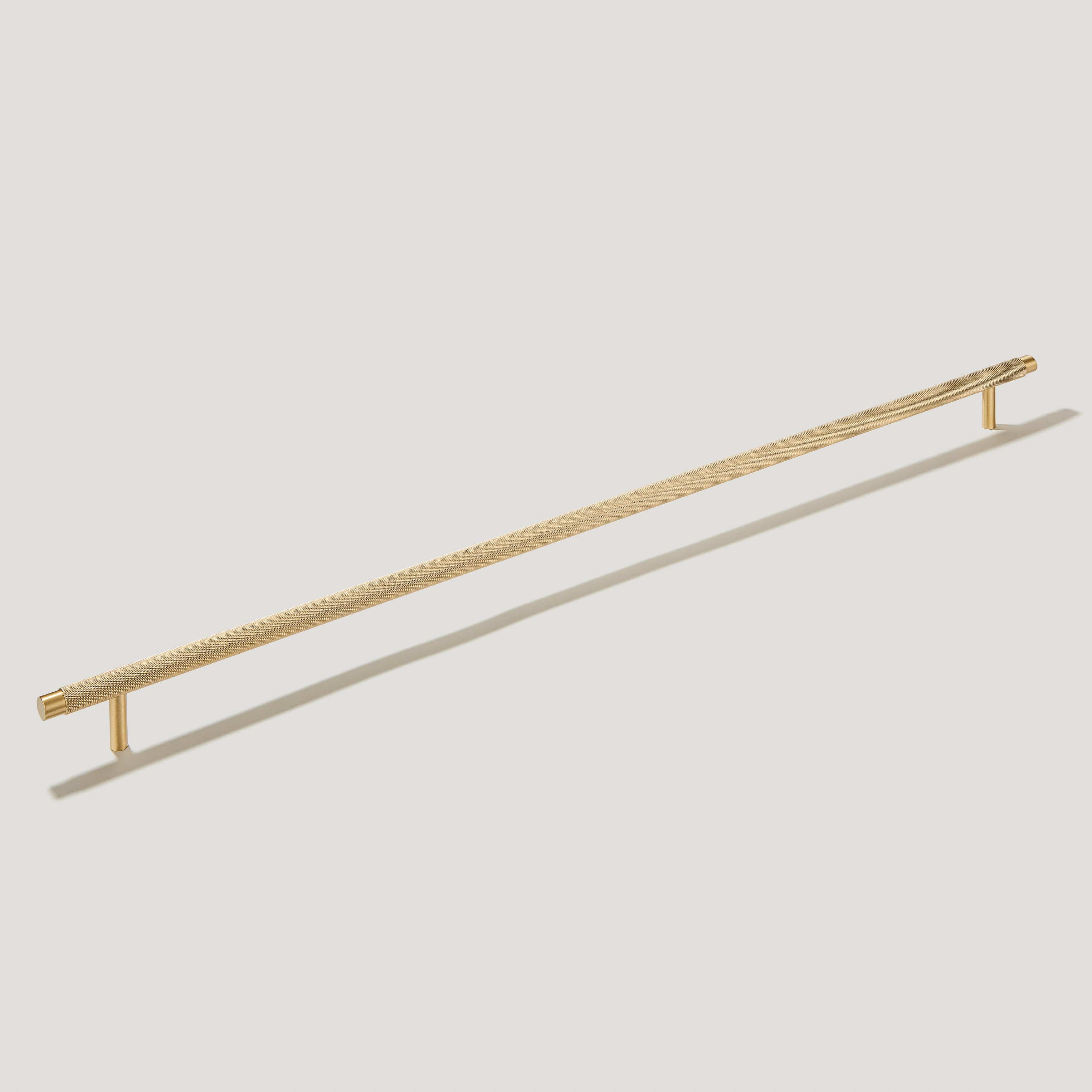 Plank Hardware Handles & Knobs KEPLER Knurled Closet Bar - Brass