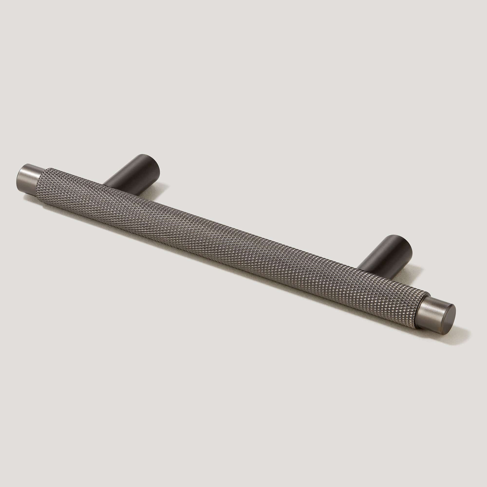 Plank Hardware Handles & Knobs 160mm (96mm screw w) KEPLER Knurled T-Bar Handle - Industrial Grey