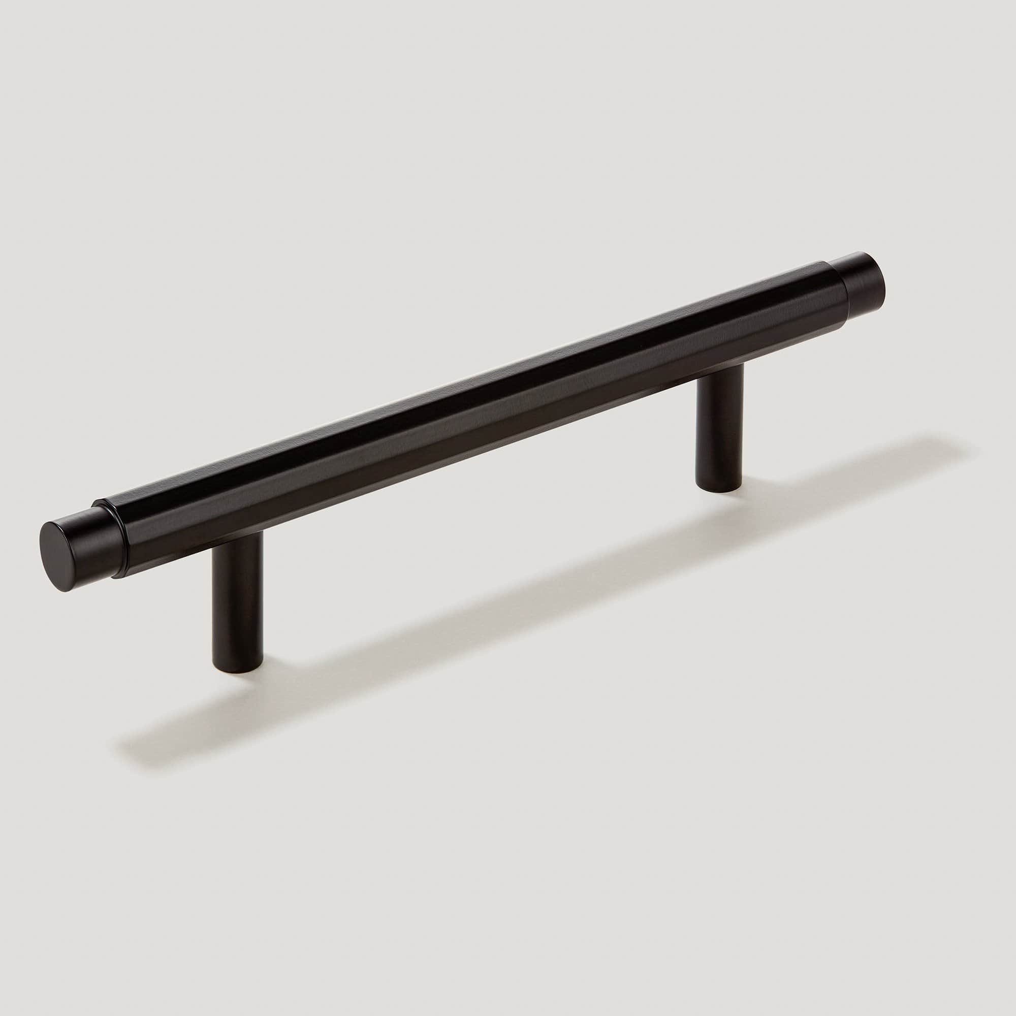 Plank Hardware Handles & Knobs PEARCE Polygon T-bar Handle - Black