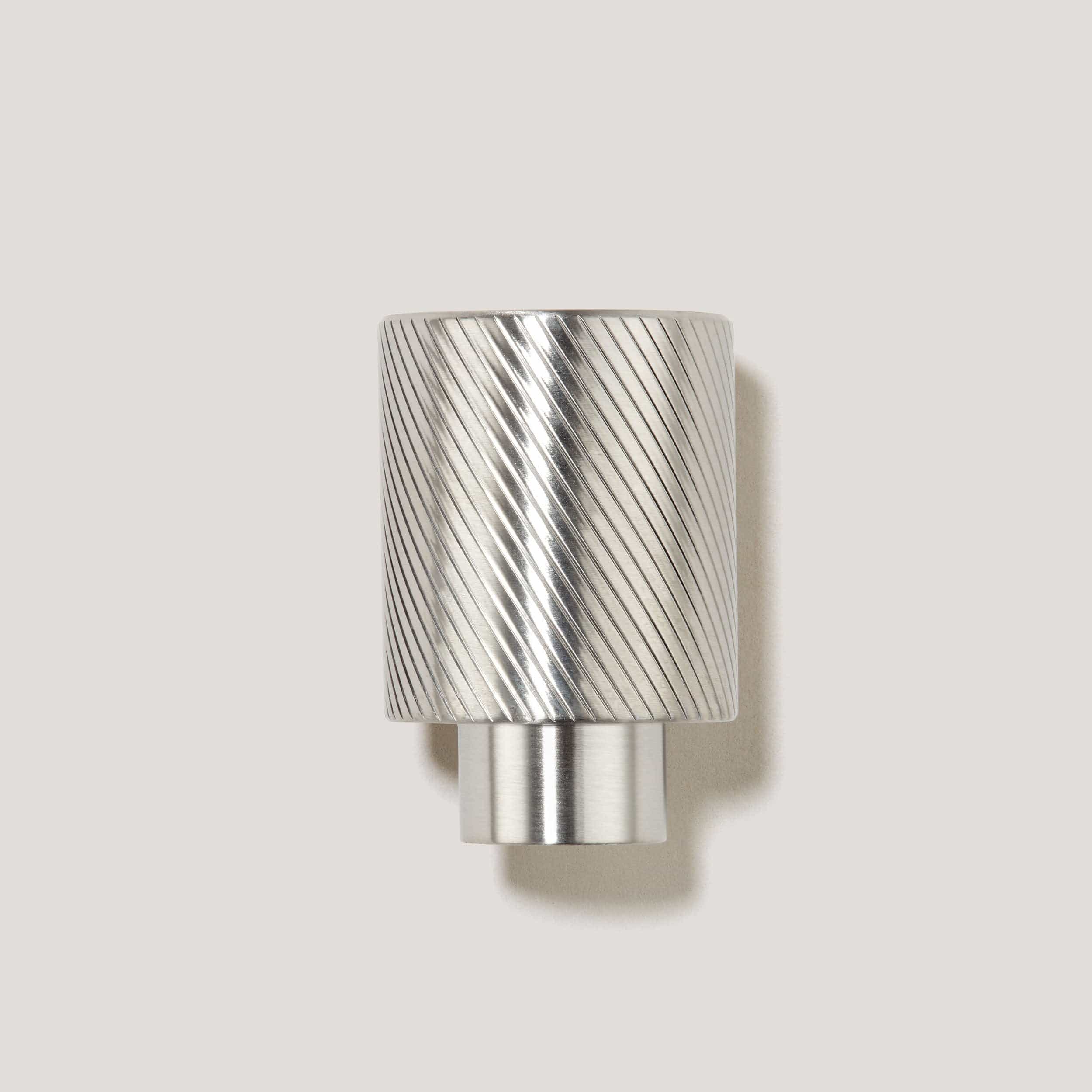 Plank Hardware Handles & Knobs SADLER Swirled Knob - Stainless Steel