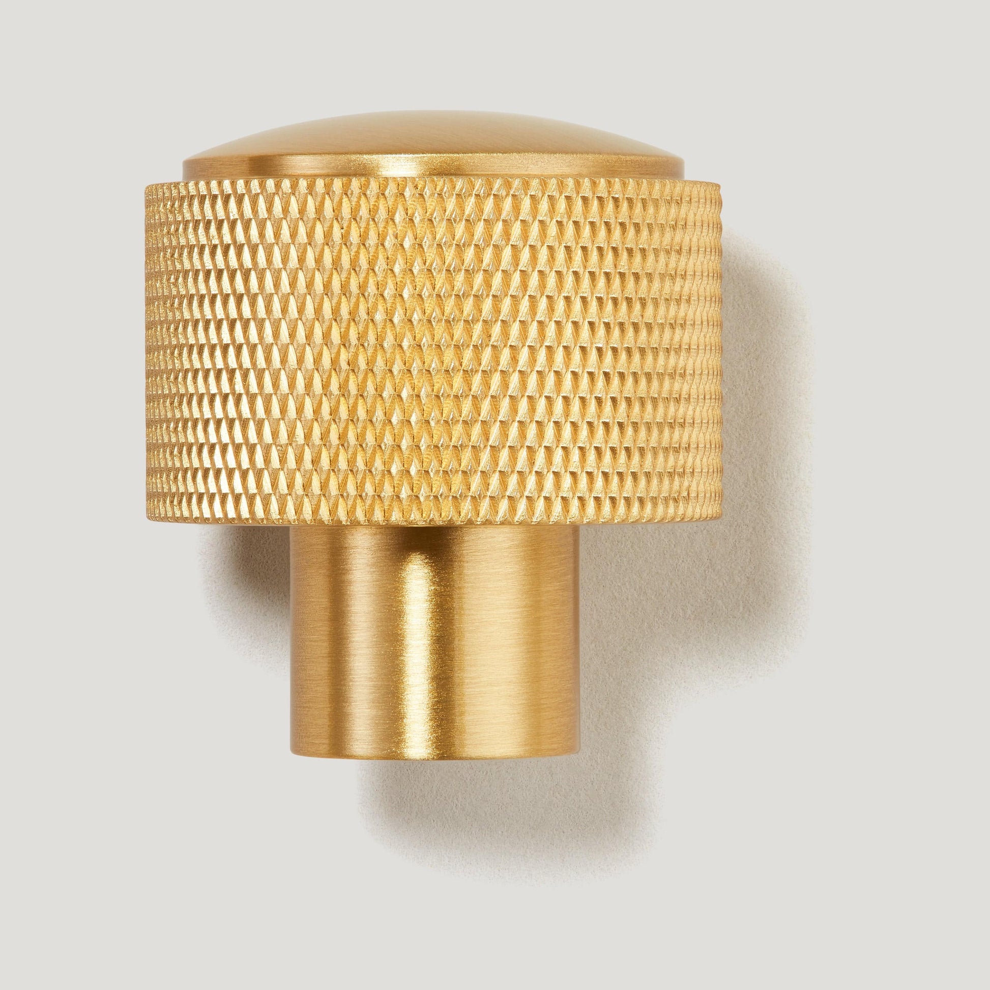 Plank Hardware Hooks HUMBOLDT Knurled Button Hook - Brass